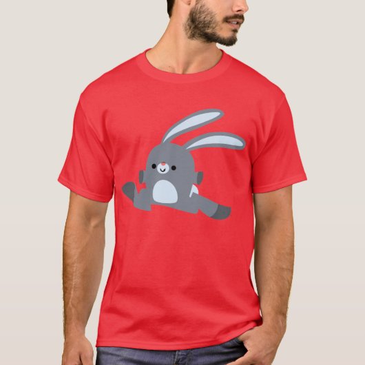 T-shirt lapin joli à exécution (Devant)