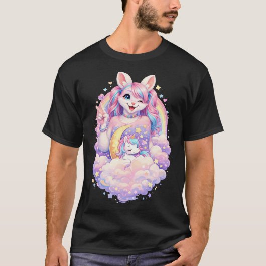 T-shirt Lapin Kawaii (Devant)