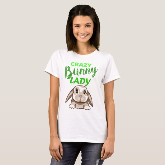 T-Shirt Lapin Lady Lapin/Lapin Fou (Devant entier)