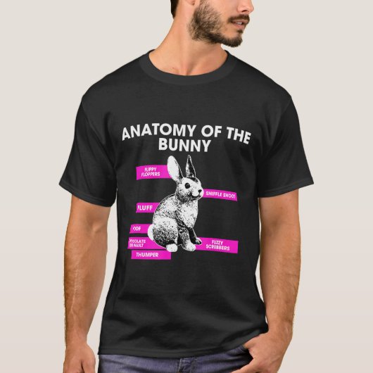 T-shirt Lapin Lapin Anatomie (Devant)