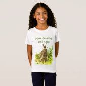 T-Shirt Lapin Lapin Faire L'Amérique Genre Encore Enfants  (Devant entier)
