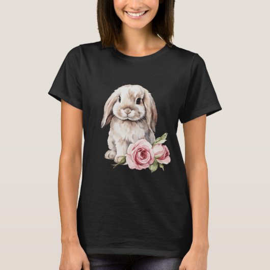 T-shirt Lapin Lapin Lapin Rose (Devant)