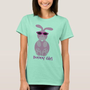 T-shirt Lapin Lapin Lapin Rose Rabbit Avec Lunettes De Sol