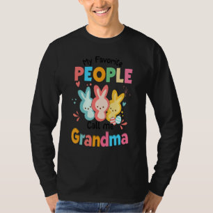 T-shirt Lapin Lapin Mes Gens Favoris M'Appelent Grand-Mère