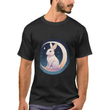 Lapin Lune dans les étoiles
