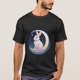 T-shirt Lapin Lune dans les étoiles