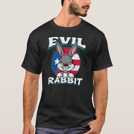 T-SHIRT LAPIN MÉCHANT (Devant)