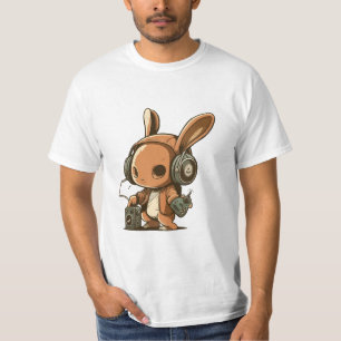 T-shirt Lapin Mélodique : Un Voyage Musical