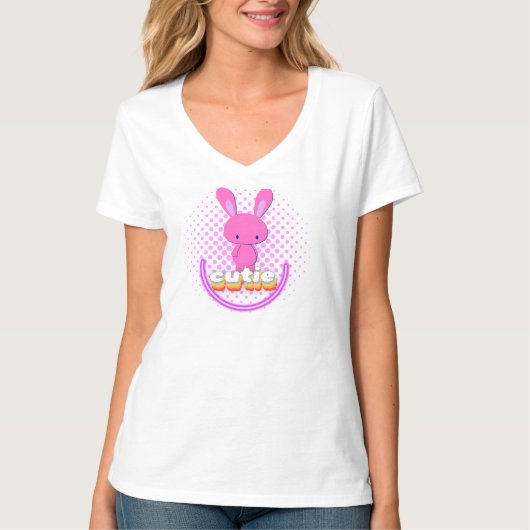 T-shirt lapin mignon (Devant)