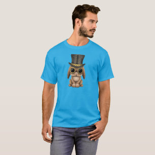 T-shirt Lapin mignon de bébé de Steampunk