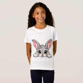 T-Shirt Lapin mignon Peekaboo (Devant entier)