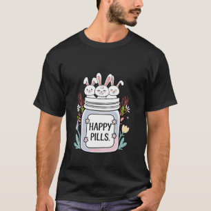T-shirt Lapin Mignon Pilules Bonheur Médecine Lapin Maman 