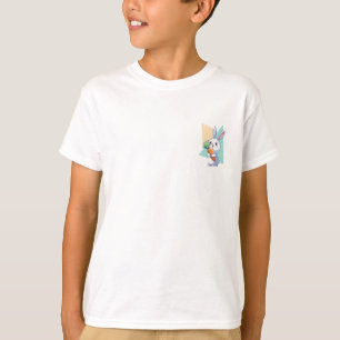 T-shirt Lapin Mignon Tenant une Carotte Géante Enfants