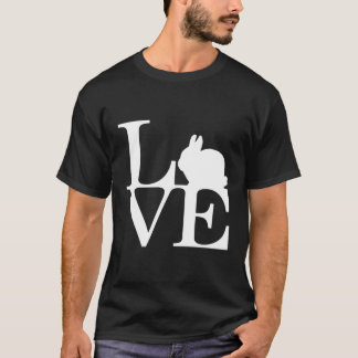 T-shirt Lapin nain Amoureux I Love Bunnies