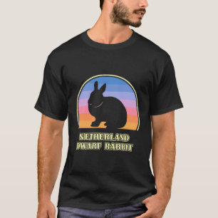 T-shirt Lapin nain de Pays-Bas Coucher de soleil Vintage R