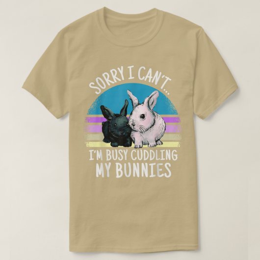 T-shirt Lapin nain disant pour maman lapin  (Design devant)