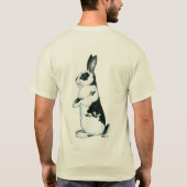 T-shirt Lapin : Noir et Blanc (Dos)