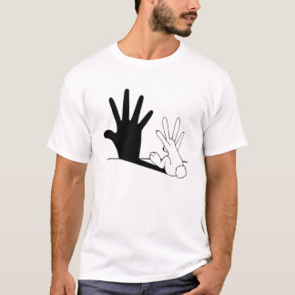 T-shirt Lapin ombre main