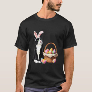 T-shirt Lapin Oreilles Chat Pâques Chasse aux œufs Mignon 