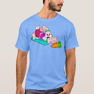 T-shirt Lapin pourri au Yoga sur tapis de Yoga