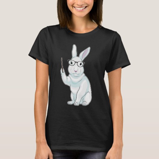 T-shirt Lapin Professeur Pointeur (Devant)