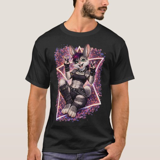 T-shirt Lapin Punk (Devant)