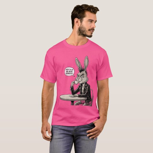 T-shirt Lapin Punk (Devant entier)