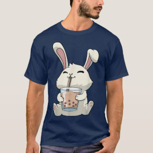 T-shirt Lapin Rabbit Boba Bubble Tea Anime Kawaii