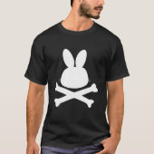 T-shirt Lapin Rabbit Crossbones Pas de crâne Pas effrayant (Devant)