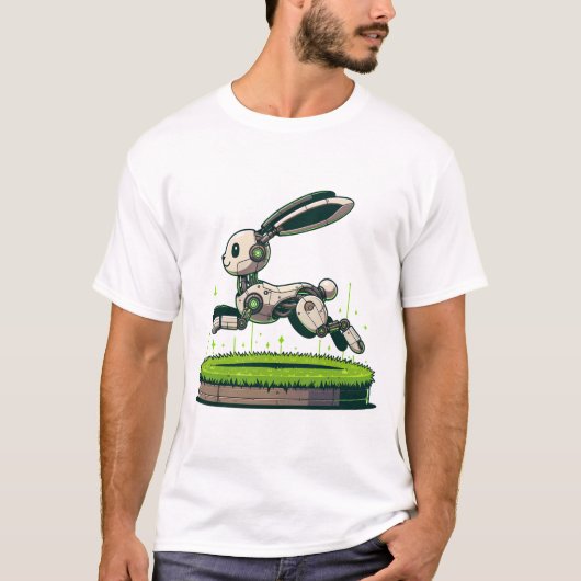 T-shirt Lapin robotique (Devant)