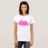 T-shirt Lapin rose avec étoiles (Devant entier)