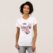 T-shirt Lapin rose triste de Lillte (Devant entier)