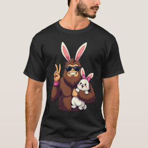 T-shirt Lapin Sasquatch Bigfoot Lunettes de soleil Pâques