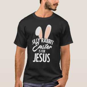 T-shirt Lapin Silencieux Pâques Est Jésus Foi Chrétien