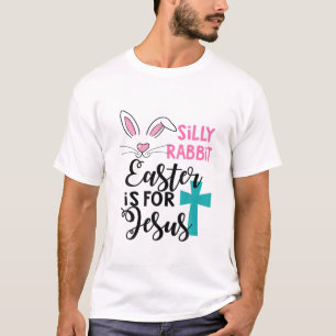 T-shirt Lapin Silly Pâques Est Pour Jésus Enfants Garço