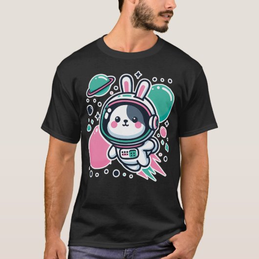 T-shirt Lapin spatial (Devant)