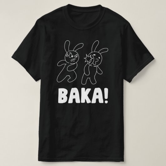 T-shirt Lapin stupide de Baka (Design devant)
