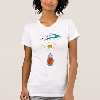 T-shirt Lapin superbe et lapin rabique