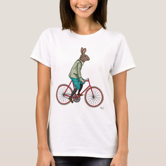 T-shirt Lapin Sur Vélo 3 (Devant)
