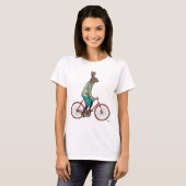 T-shirt Lapin Sur Vélo 3 (Devant entier)