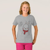 T-shirt lapin surpris - Réaction lapin mignon avec (Devant entier)