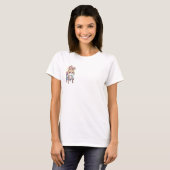 T-shirt Lapin timide sur une chaise (Devant entier)