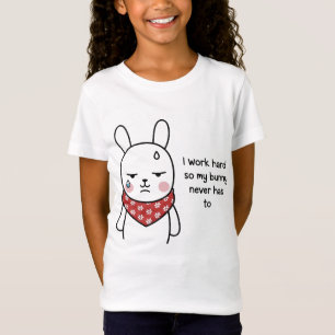 T-shirt lapin triste - Lapin minimaliste doux avec