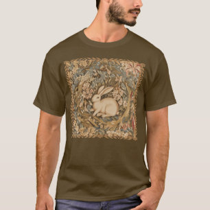 T-shirt Lapin vintage dans un style de Tapisserie médiéval
