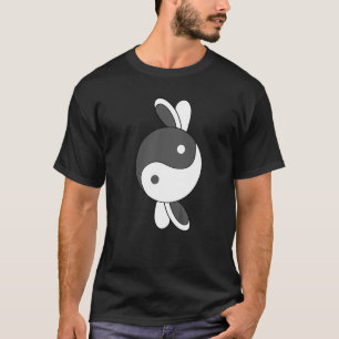 T-shirt Lapin Yin et Yang Pose Méditation Acro Lapin Ha
