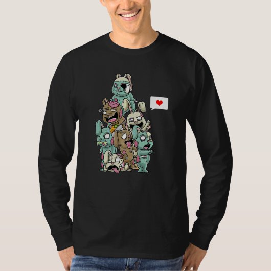 T-shirt Lapin Zombie Scandale Halloween Bunny (Devant)