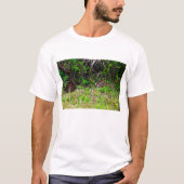 T-shirt Lapins Brown dans l'herbe (Devant)