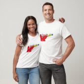 T-shirt Lapins courants pulsant (Unisexe)
