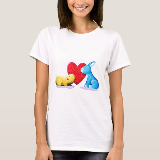 T-shirt Lapins d'amour (Devant)