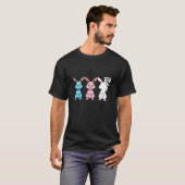 T-shirt Lapins de fierté transgenre (Devant entier)